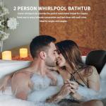 Empava 2-Person Corner Jetted Spa Bathtub