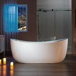 Woodbridge 72" Whirlpool Heated Soaking Bathtub