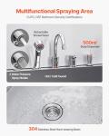 VEVOR Stainless Steel Pet Bathing Station with Storage