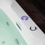 Woodbridge 72" Whirlpool Heated Soaking Bathtub