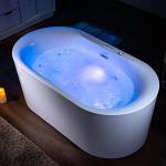 Woodbridge 59" Whirlpool Heated Soaking Bathtub