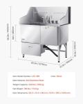 VEVOR Stainless Steel Pet Bathing Station with Storage