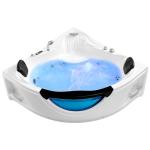 Empava 2-Person Corner Whirlpool Tub with Jets