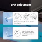 Woodbridge 59" Whirlpool Heated Soaking Bathtub