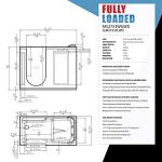 ANZZI Walk-In Tub with Massage Jets and Aromatherapy