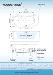 Woodbridge 59" Whirlpool Heated Soaking Bathtub