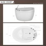 Empava 48" Air Jetted Freestanding Massage Tub
