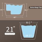 Empava 48" Air Jetted Freestanding Massage Tub