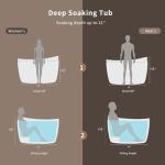 Empava 48" Air Jetted Freestanding Massage Tub