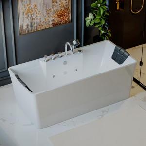 Empava 59" Freestanding Jetted Whirlpool Bathtub