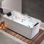 Empava 59" Freestanding Jetted Whirlpool Bathtub