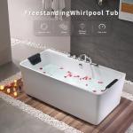 Empava 67" Acrylic Freestanding Whirlpool Bathtub