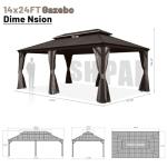 SHPAI 14' x 24' Outdoor Hardtop Gazebo for Hot Tub