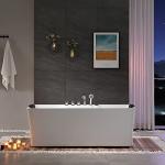 Empava 59" Freestanding Jetted Whirlpool Bathtub