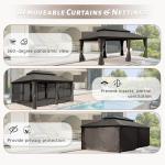 SHPAI 14' x 24' Outdoor Hardtop Gazebo for Hot Tub