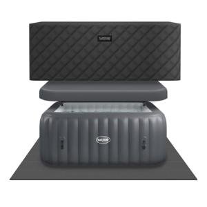 Wave Pacific 6-Person Inflatable Hot Tub Bundle