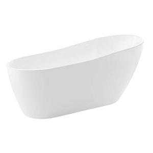ANZZI 67" Glossy White Freestanding Soaker Hot Tub