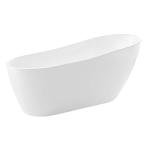ANZZI 67" Glossy White Freestanding Soaker Hot Tub