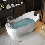 Empava 59" Whirlpool Tub with 7 Jetted Massage Nozzles