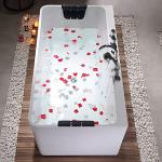 Empava 67" Acrylic Freestanding Whirlpool Bathtub