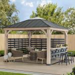 Cameron Cedar Wood Hot Tub Gazebo with Hardtop
