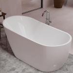 ANZZI 67" Glossy White Freestanding Soaker Hot Tub