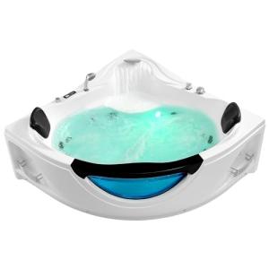 Empava 2-Person Corner Jetted Whirlpool Bathtub