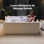 Empava Jetted Whirlpool Spa Tub for 2