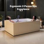 Empava Jetted Whirlpool Spa Tub for 2