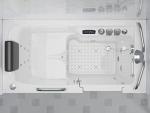 ANZZI 27” Walk-In Bathtub with Massage Jets