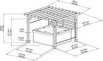 Sunjoy 10x11 ft Cedar Hot Tub Pergola