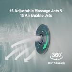 Empava Jetted Whirlpool Spa Tub for 2
