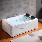Empava 2-Person Whirlpool Bathtub with 16 Jets