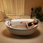 Empava Oval Hot Tub with 7 Hydro Massage Jets