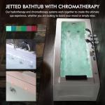 Empava 67" Jetted Whirlpool Bathtub with Heater