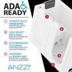 ANZZI 27” Walk-In Bathtub with Massage Jets