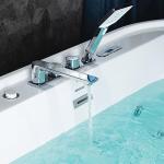 WOODBRIDGE 72" Heated Whirlpool and Air Bath Tub