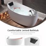 Empava Oval Hot Tub with 7 Hydro Massage Jets