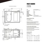 ANZZI 27” Walk-In Bathtub with Massage Jets
