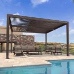Purple Leaf Adjustable Hardtop Pergola for Patios
