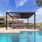 Purple Leaf Adjustable Hardtop Pergola for Patios