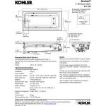 Kohler Archer 5 ft White Whirlpool Bathtub