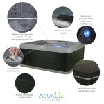 Ariana Outdoor Hot Tub for 6 with LED Lights