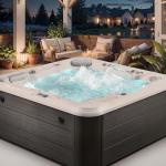 Outdoor Hot Tub for 5 with Bluetooth and Waterfall
