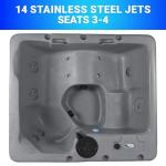 Aqualife Current 4-Person Outdoor Hot Tub with Jets