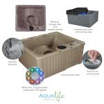 Aqualife Current 4-Person Outdoor Hot Tub with Jets