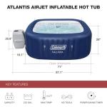 Coleman SaluSpa Atlantis Square Hot Tub with Jets