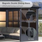 Purple Leaf 12' x 16' Hardtop Outdoor Gazebo