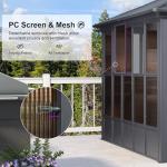 Purple Leaf 12' x 16' Hardtop Outdoor Gazebo