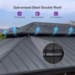 Purple Leaf 12' x 16' Hardtop Outdoor Gazebo